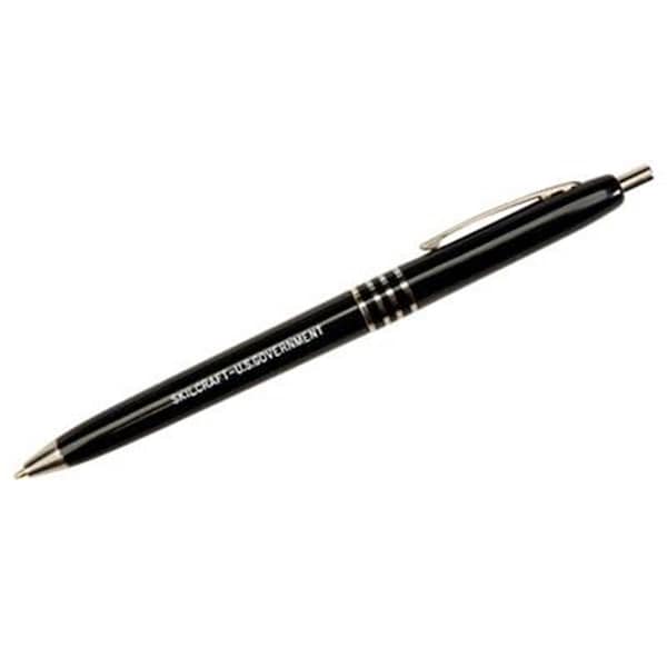 Made-To-Stick 752000 Medium Point US Government Ballpoint Retractable Pen Black MA3754240 - main